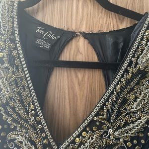 Beaded silk vintage dress